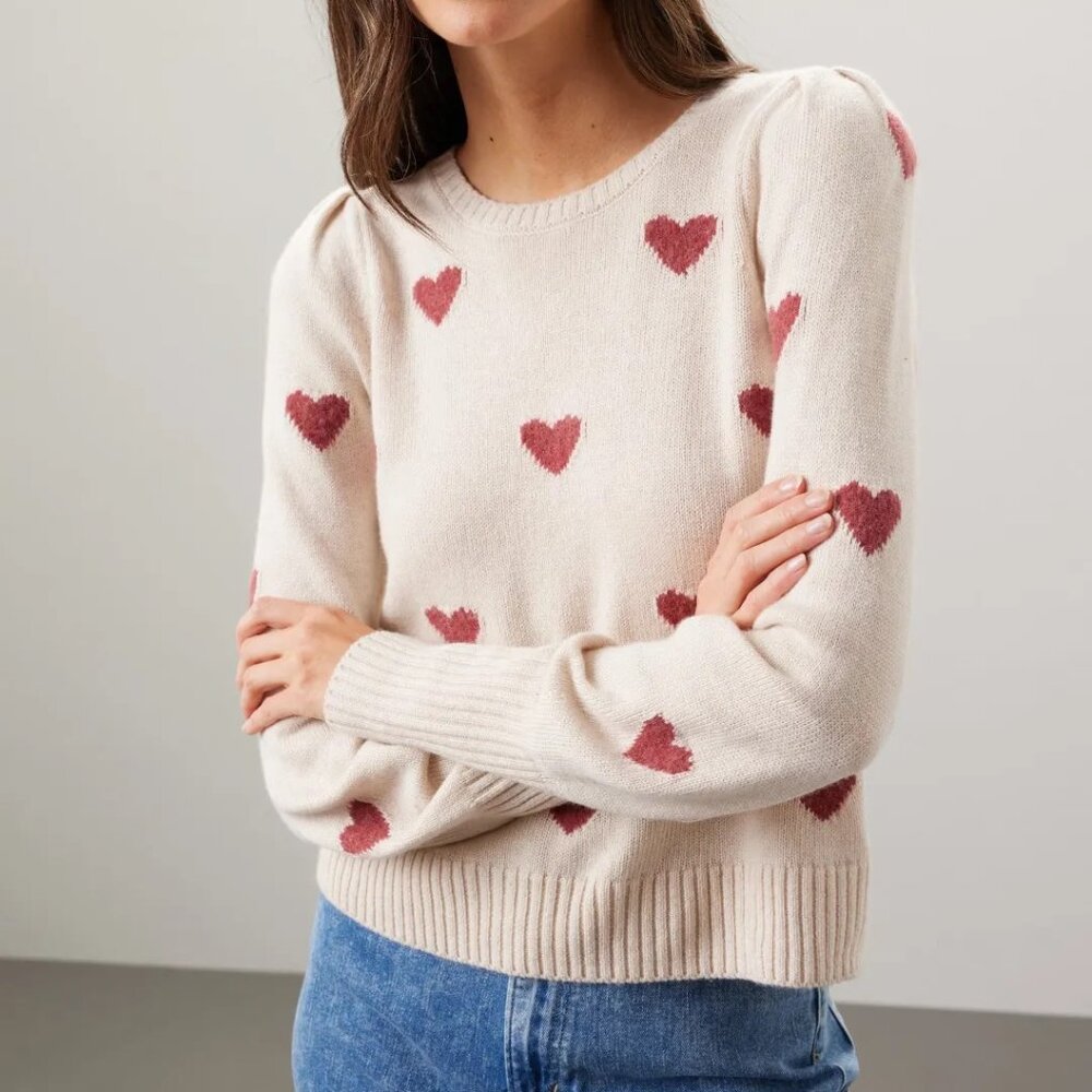 SPLENDID | Annabelle Heart Sweater | Large